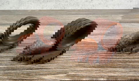 Native American Indian Pipestone Napkin Rings