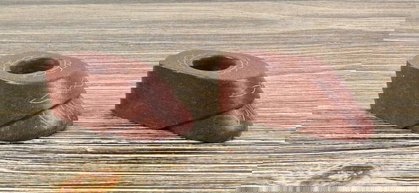 Native American Indian Pipestone Candlesticks