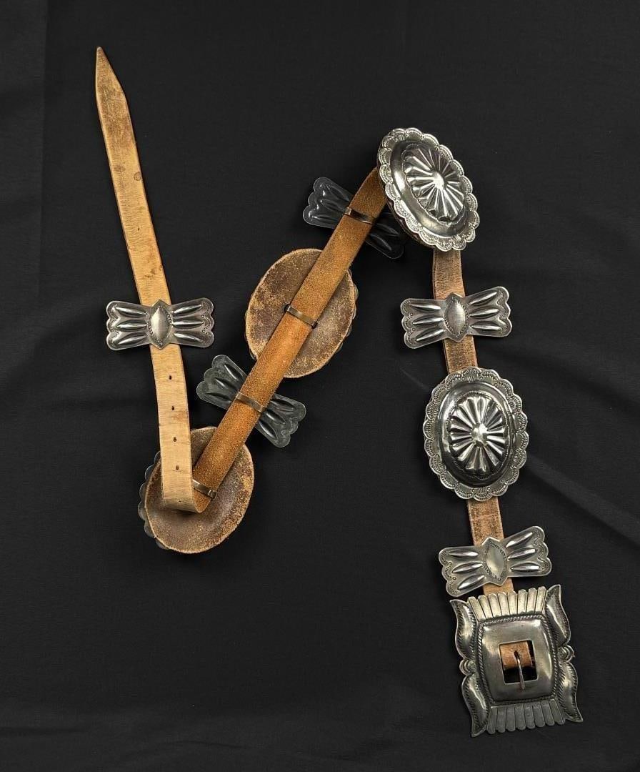 Third Phase Navajo Sterling Silver Concho Belt (1 of 8)
