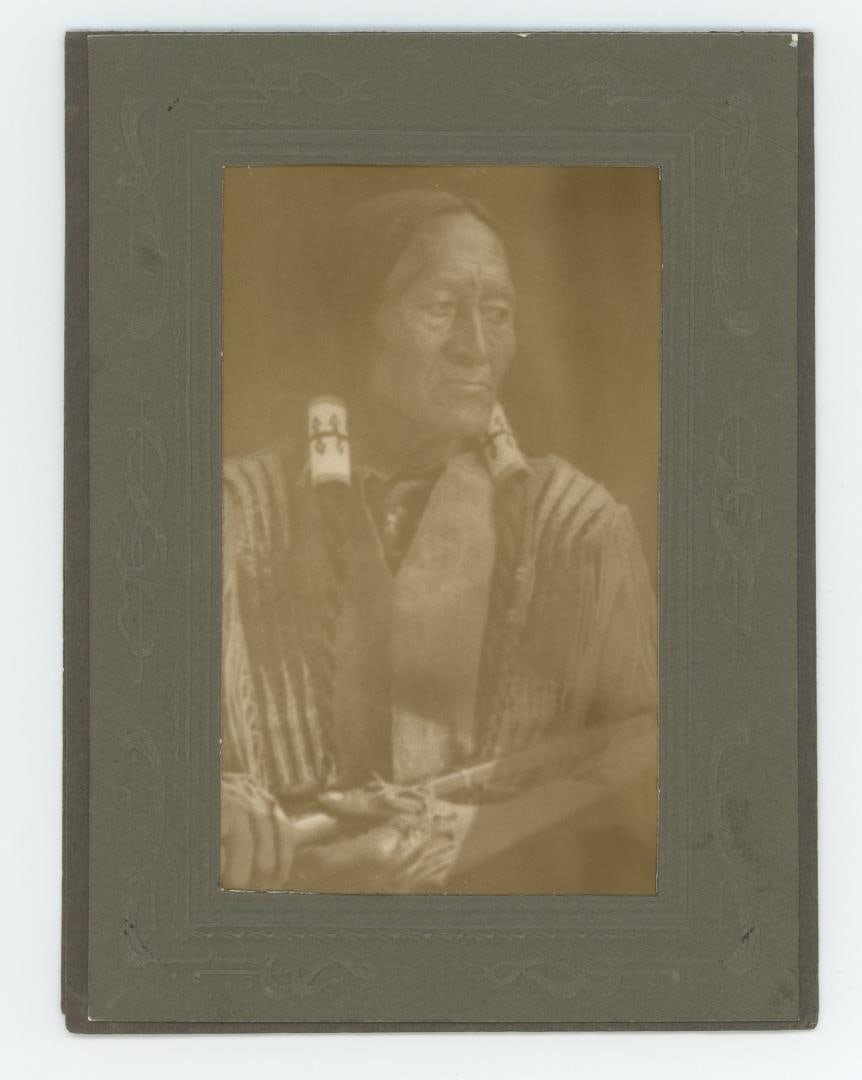Carl Moon Venturo of Taos Indian Photo: 7" by 5 1/4". Carl (Karl) Everton Moon (1879 - 1948) was active/lived in California, Arizona, Ohio. Carl Moon is known for Photography, landscape, children's book illustration-Indian life. Born in Wil