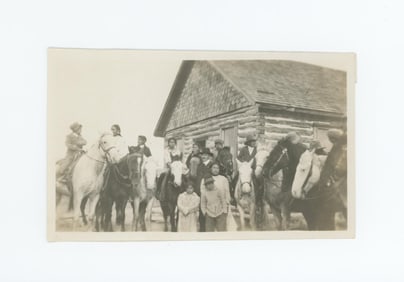 Crow Indians at Reno School Montana Photo