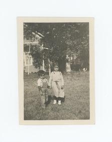 Crow Indian Children Burgess House Montana Photo