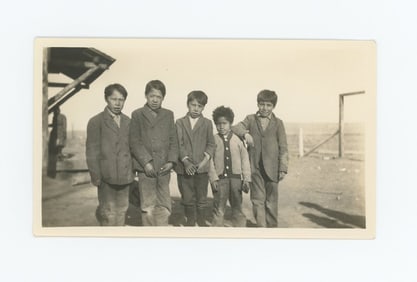 Crow Boys at Reno School Crow Agency Montana Photo
