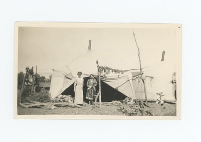 Drying Meat Crow Agency Montana Photo