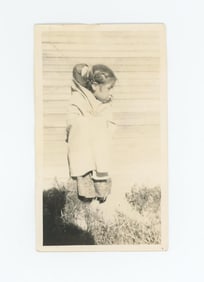 Little Anita in the Door Crow Agency Montana Photo