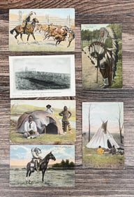 Curley Sole Survivor Custer Battle Postcard