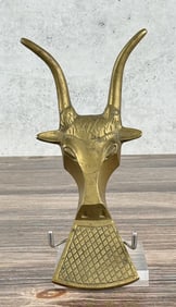 Antique Montana Brass Steer Horn Cowboy Boot Jack