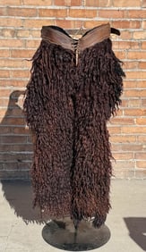 Clark Portland Oregon White Wooly Cowboy Chaps