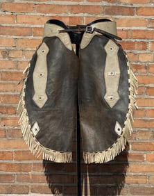 Montana Batwing Fringe Cowboy Chinks Chaps