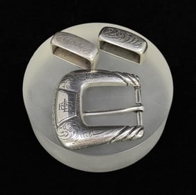 Lucchese Classics Cowboy Ranger Belt Buckle Set