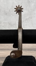 Raphael Filo Gutierrez Silver Inlaid Cowboy Spur