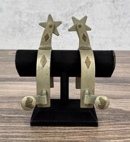 Ricardo Nickel Silver Copper Overlay Cowboy Spurs