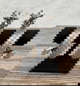 Antique Mexican Silver Inlaid Charro Cowboy Spurs