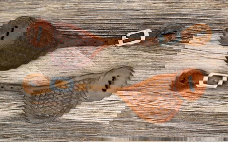 Three Forks Saddlery Montana Cowboy Spur Straps