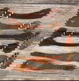 Collection of Leather Cowboy Spur Straps
