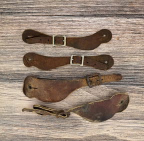 Leather Cowboy Spur Straps