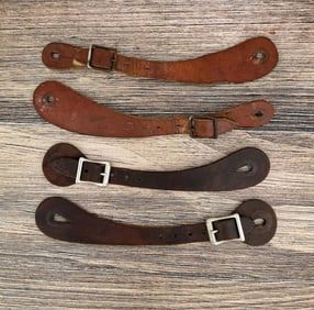 Leather Cowboy Spur Straps