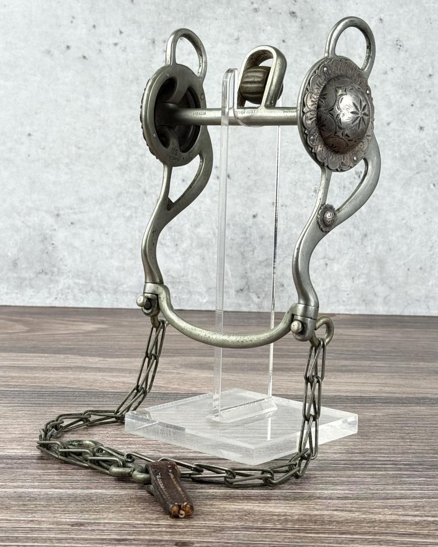 Visalia Humane Silver Mounted Cowboy Horse Bit (1 of 8)