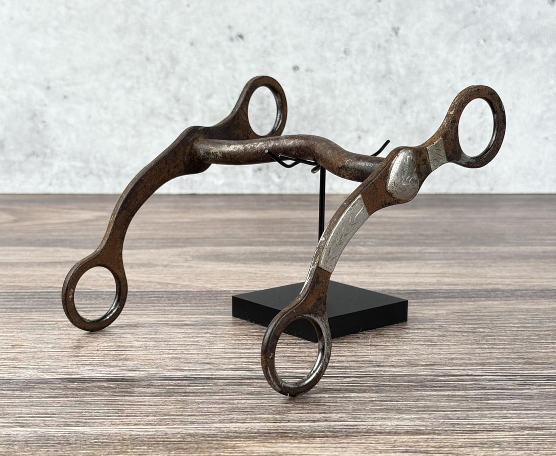 Crockett Silver Mounted Heart Cowboy Horse Bit (1 of 6)