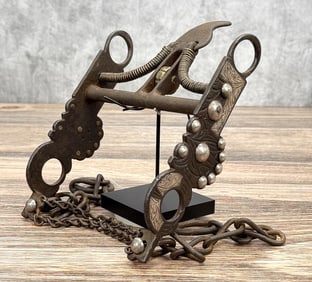 Buermann Silver Inlaid Kidding Bird Horse Bit