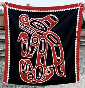 Haida Tlingit Northwest Coast Button Blanket