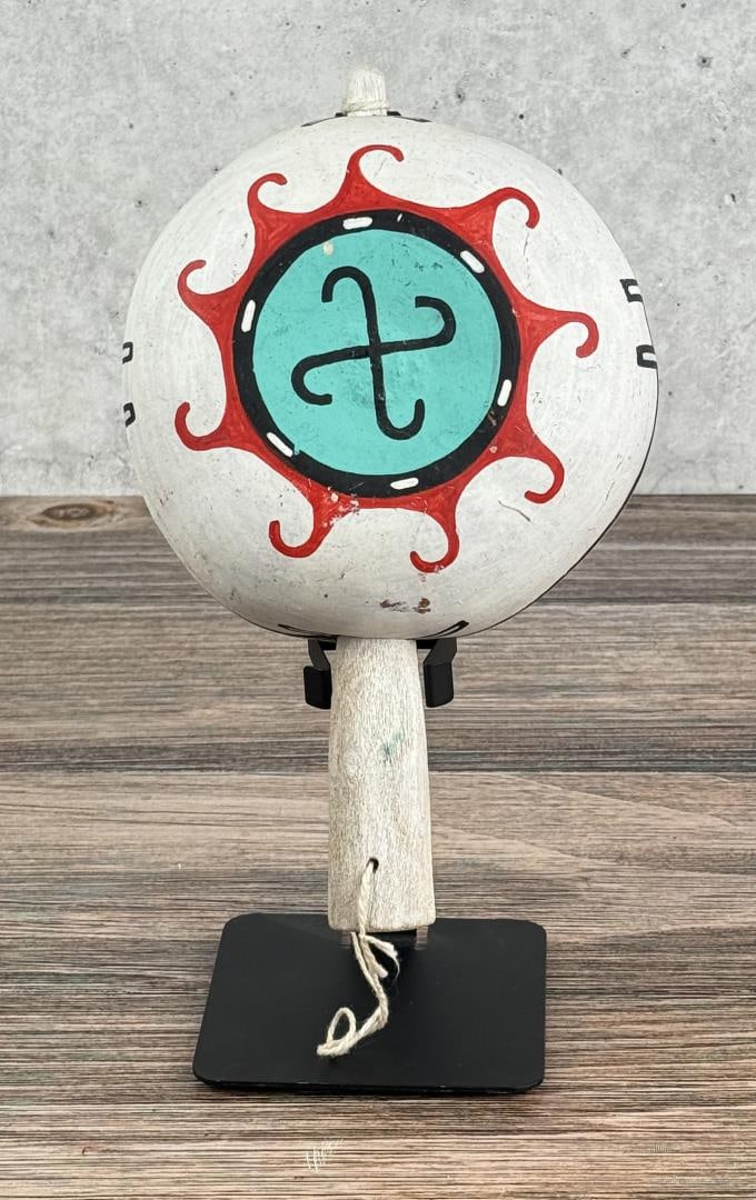 Hopi Indian Painted Dance Rattle (1 of 4)