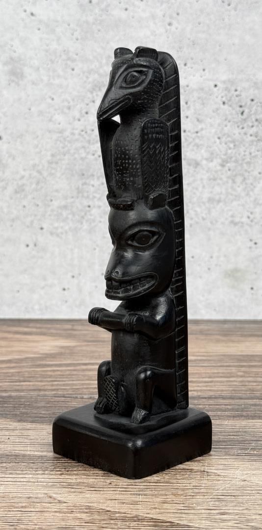 Haida Northwest Coast Argillite Totem Pole (1 of 8)