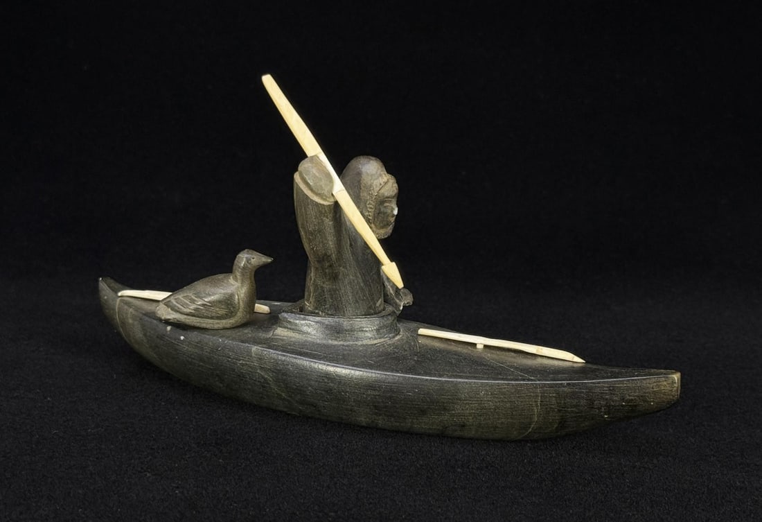 Simeonie Kowjakoolook Inuit Eskimo Hunter in Kayak (1 of 6)