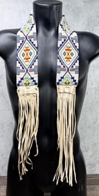 Lakota Sioux Native American Indian Beaded Sash
