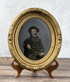 George Armstrong Custer Full Plate Tintype Photo