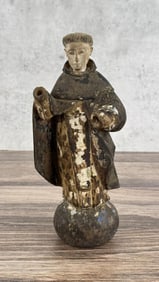 18th Century Spanish Colonial Santos of a Friar