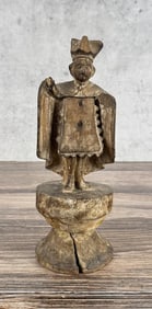 18th Century Spanish Colonial Santos of a Bishop