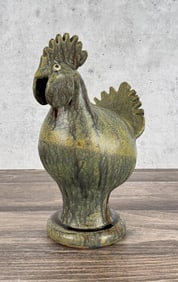 Reggie Meaders Folk Art Pottery Rooster