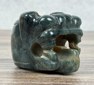 Pre Columbian Chorotega Costa Rican Jade Mace Head