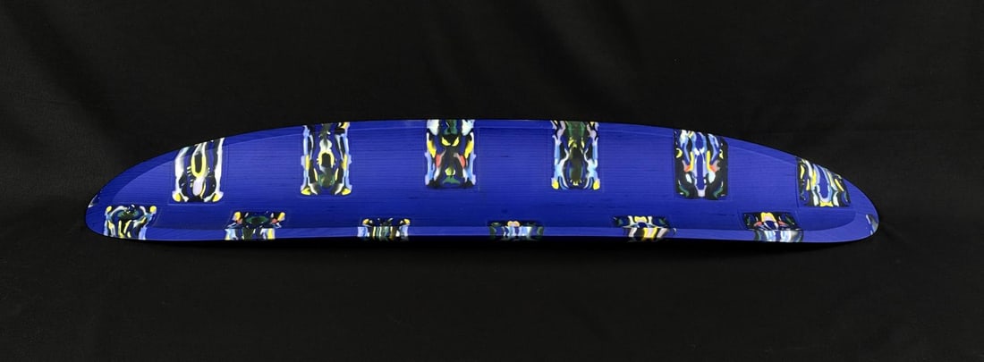 Martin Kremer Fused Glass Mosiac Ellipse Bowl (1 of 9)