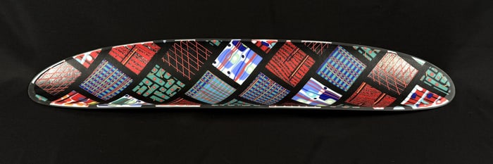Martin Kremer Fused Glass Mosiac Ellipse Bowl