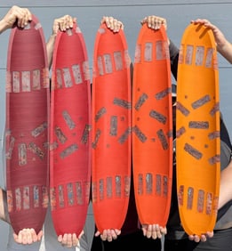 Martin Kremer Fused Glass Main Line Ellipse Bowls