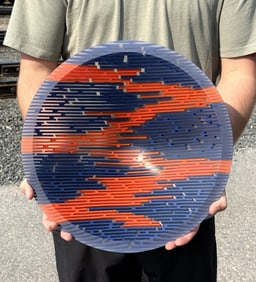 Martin Kremer Fused Glass Puzzle Bowl