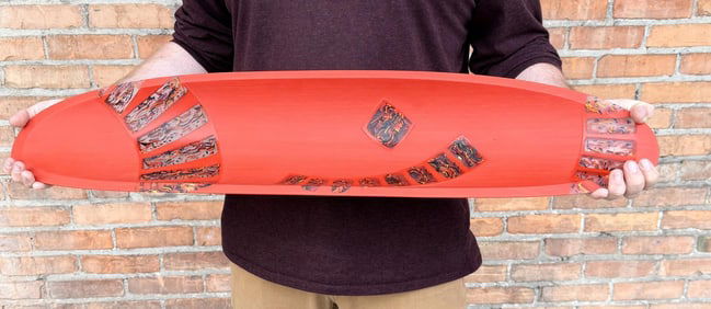 Martin Kremer Fused Glass Main Line Ellipse Bowl