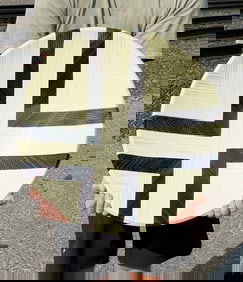 Martin Kremer Fused Glass White Cane Bowl