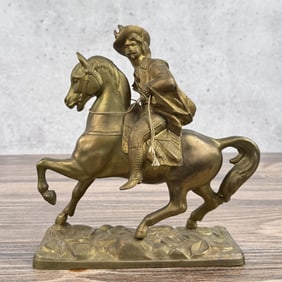 Dodge Spelter General Custer Horse Sculpture