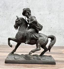 Dodge Spelter General Custer Horse Sculpture