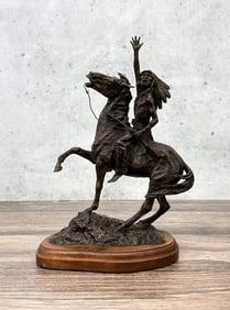 Ernest Berke Rallying His Warriors Bronze