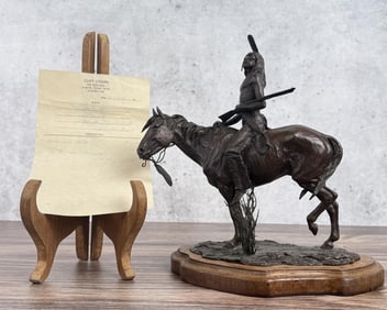 Ernest Berke Mounted Warrior Bronze