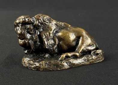 Daro Flood Reclining Buffalo Bronze