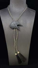 Tony Angell 2004 Prix de West Bronze Bolo Tie