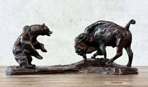 Charles M Russell The Bluffers Bronze