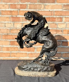 Frederic Remington The Rattlesnake Bronze