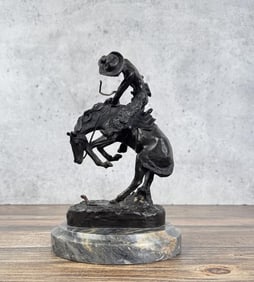 Frederic Remington The Rattlesnake Bronze