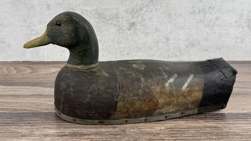Herters Canvas Over Cork Mallard Drake Duck Decoy
